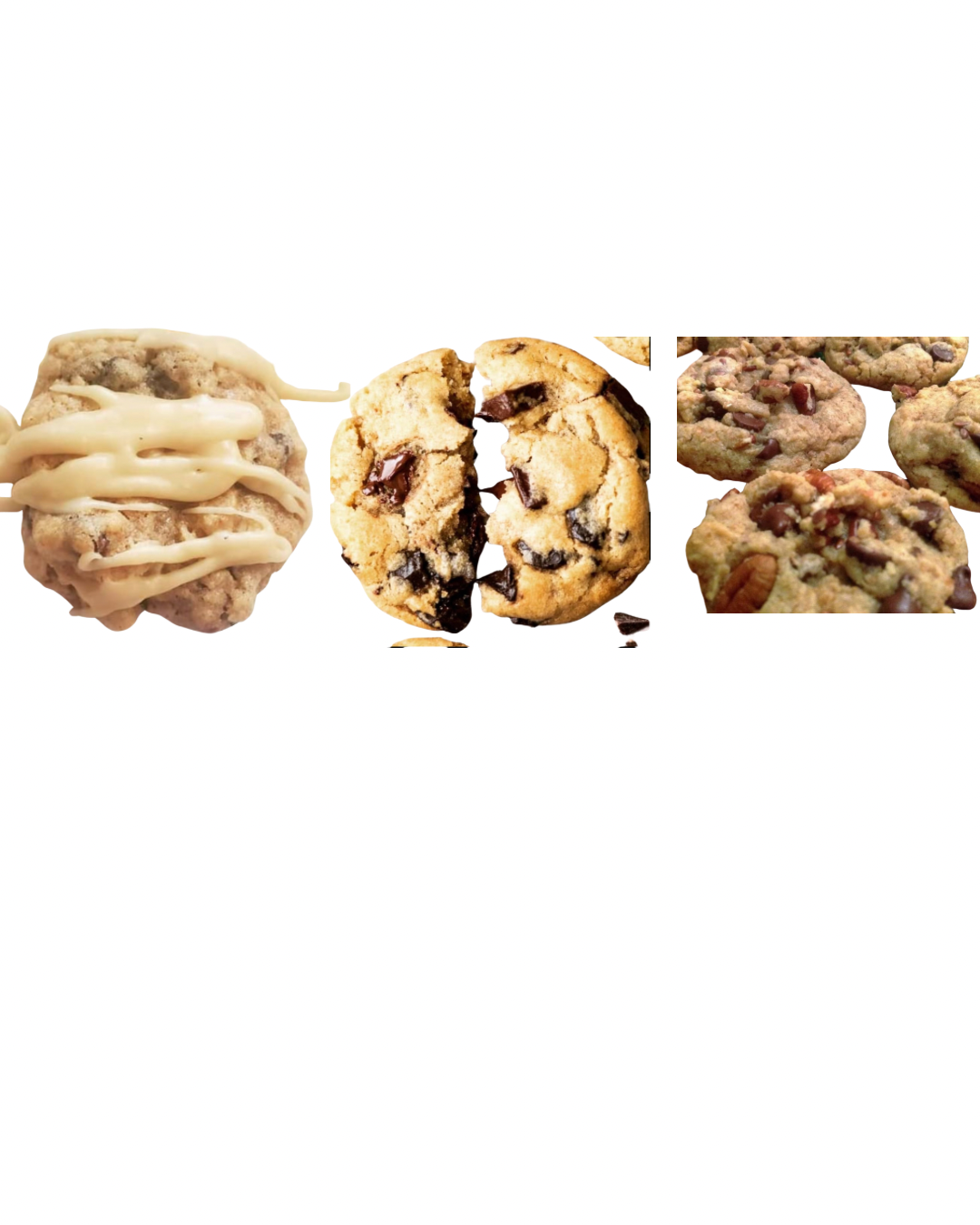 Triple Cookie Packs - Two Chocolate Chip Crave- 1 Pecan Chocolate Chip Crave